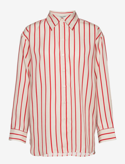 Peppar - denim shirts - red stripe