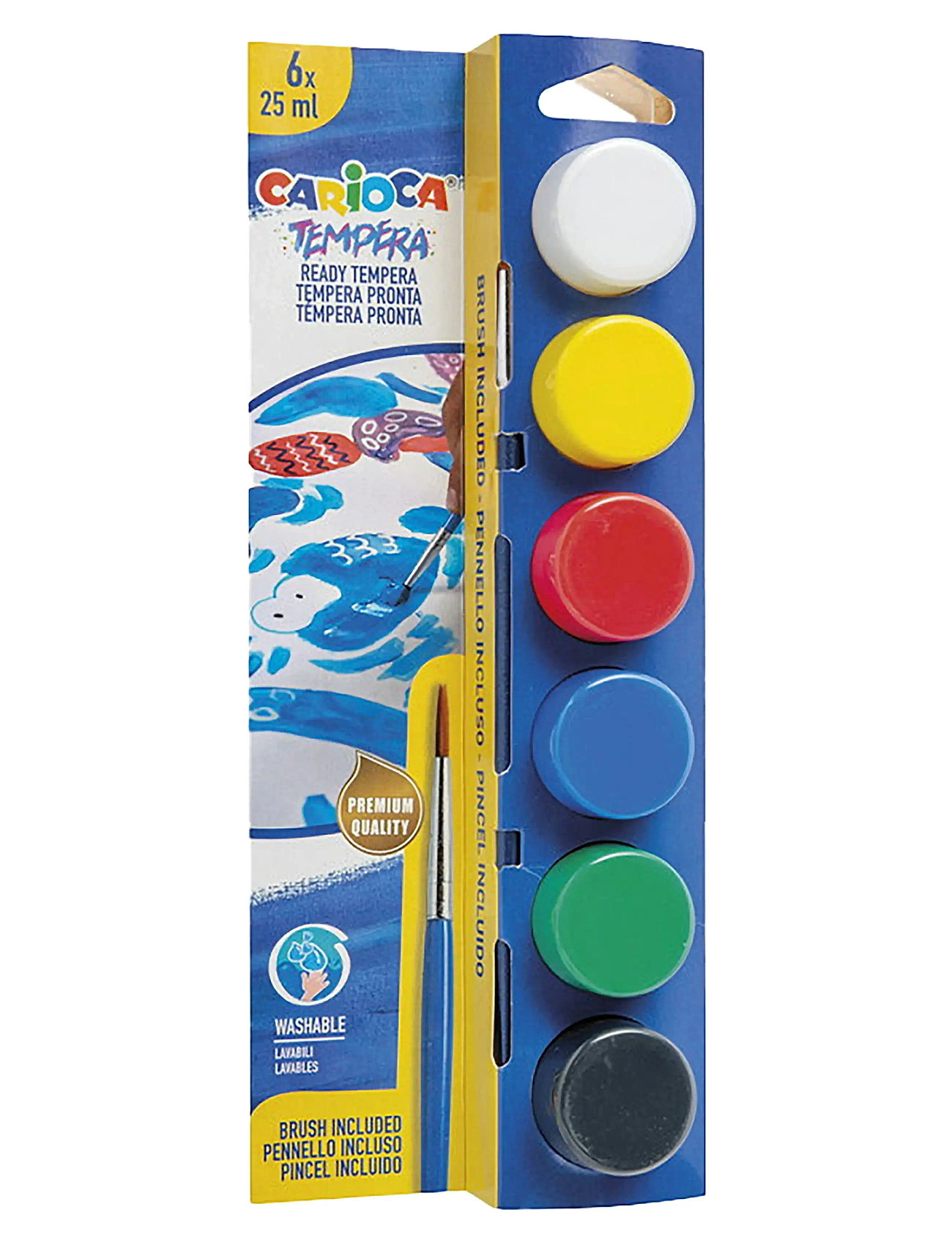CARIOCA Carioca Temperafärger 6x25 Ml Klassiska Patterned - One Size - Kinder