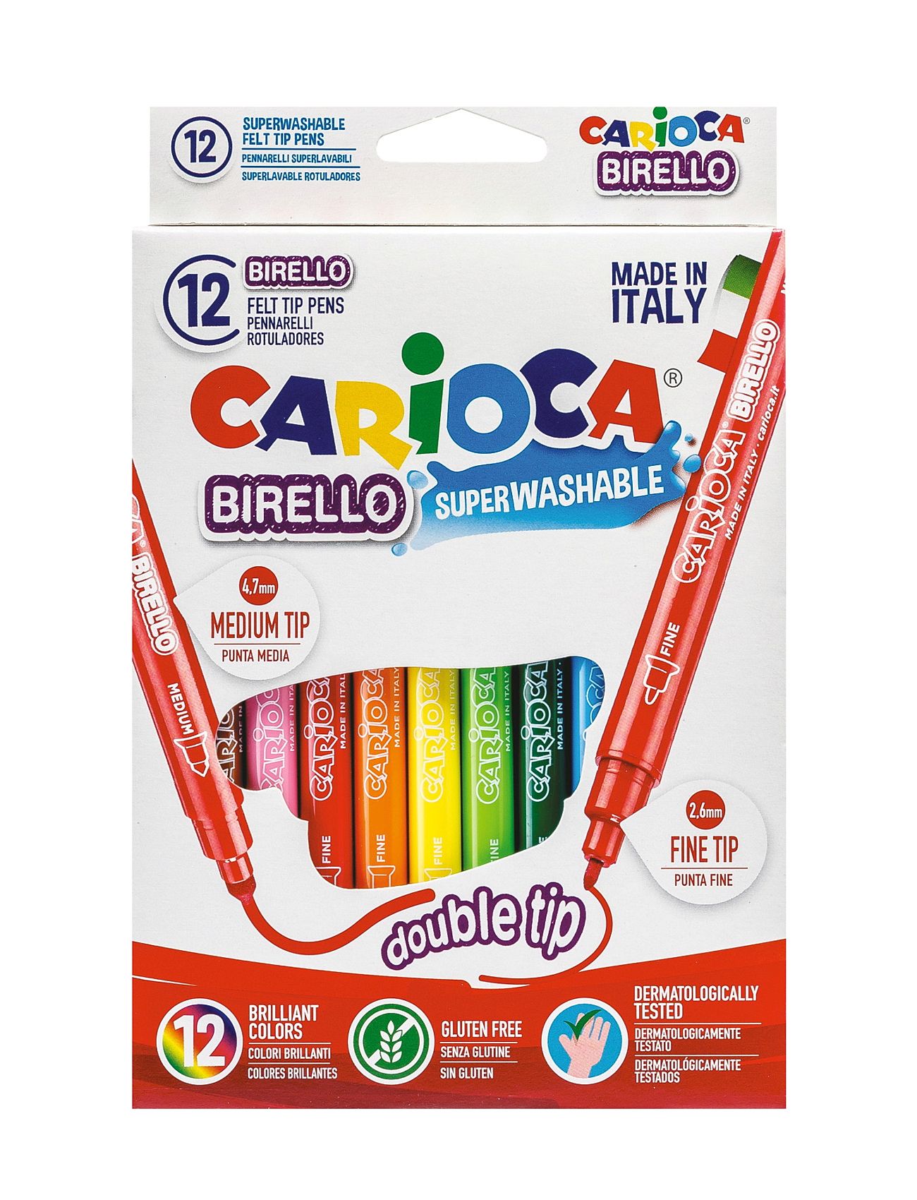 Carioca Dubbla Fiberpennor Pink Carioca