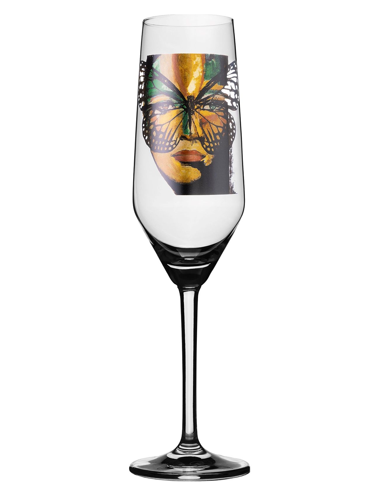 Golden Butterfly Champagneglas Home Tableware Glass Champagne Nude Carolina Gynning