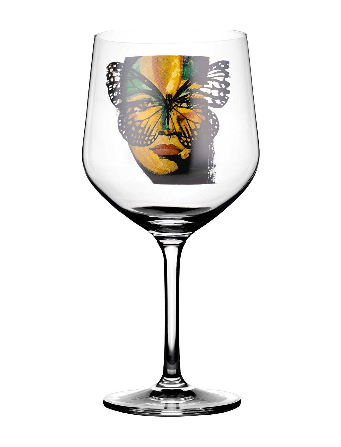 Drinking Glass Golden Butterfly Home Tableware Glass Drinking Glass Nude Carolina Gynning