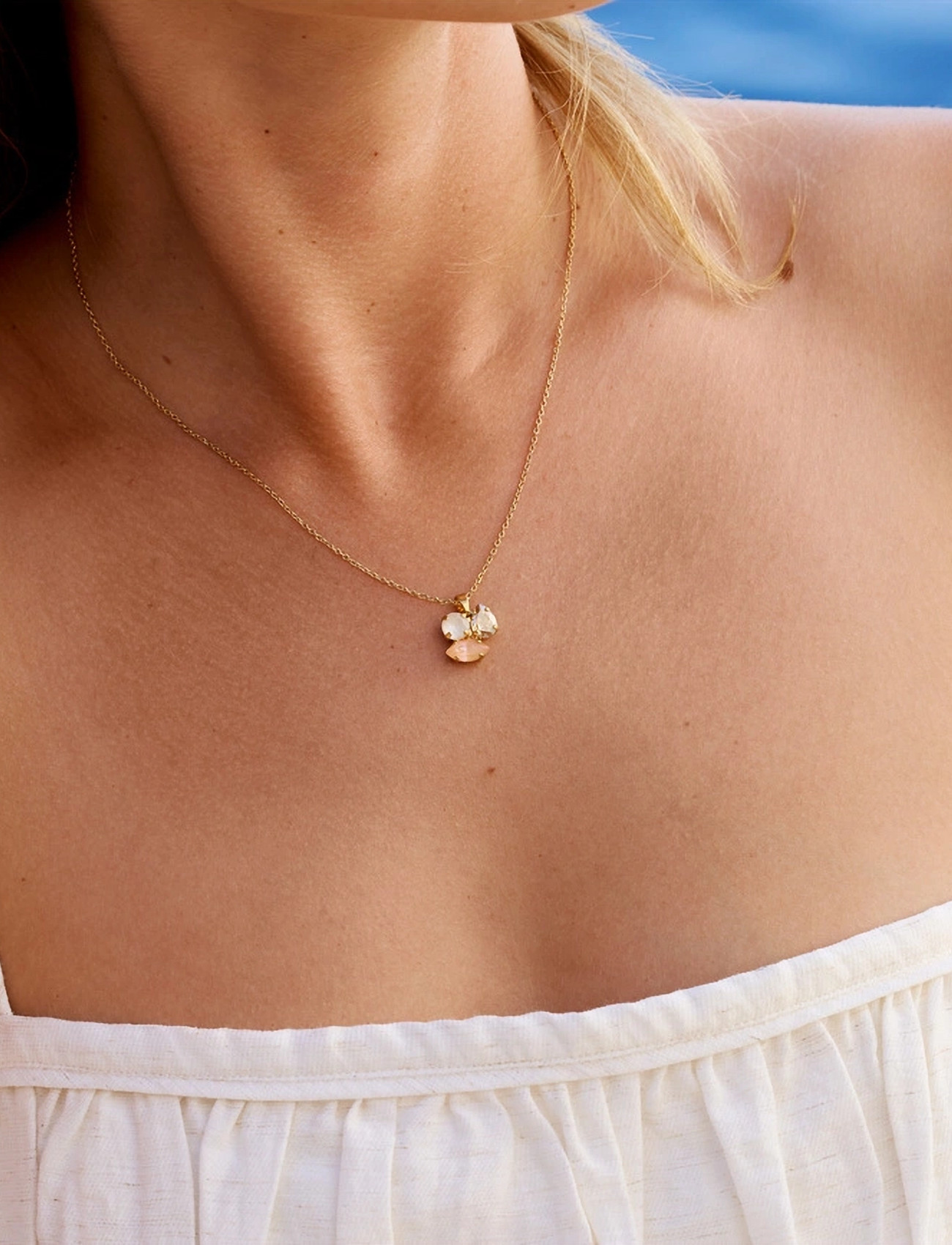 Caroline Svedbom Ana Necklace Gold, One Size 50 cm, Gold, Halskæder > Smukke Halskæder, Dame