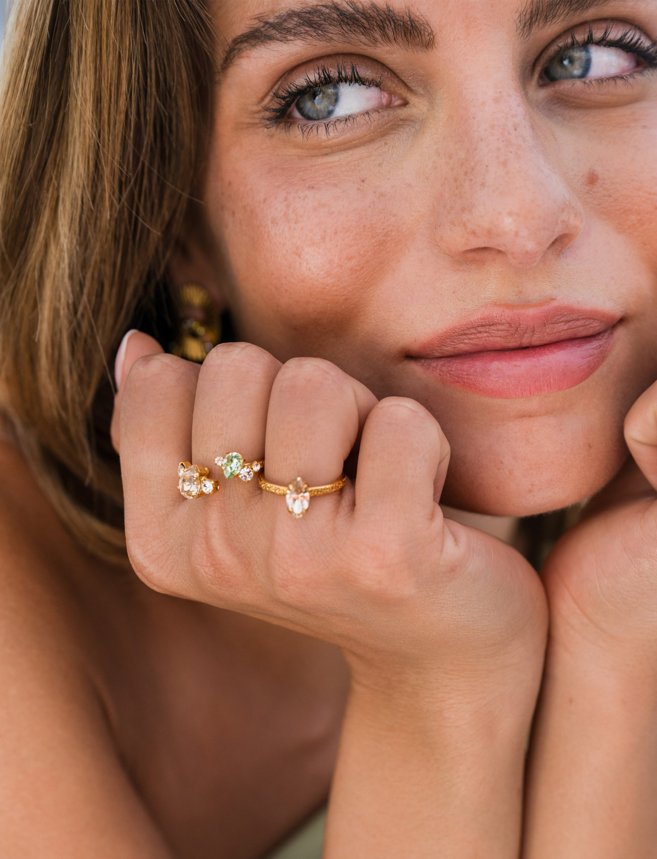 Caroline Svedbom Vivi Ring, One Size, Gold, Smykker > Ringe, Dame