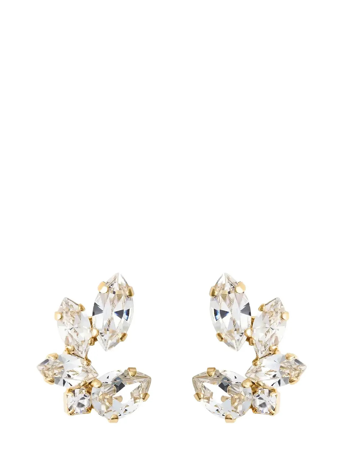 Caroline Svedbom Clare Earrings Gold, One Size, White, Øreringe > Ørestikker, Dame