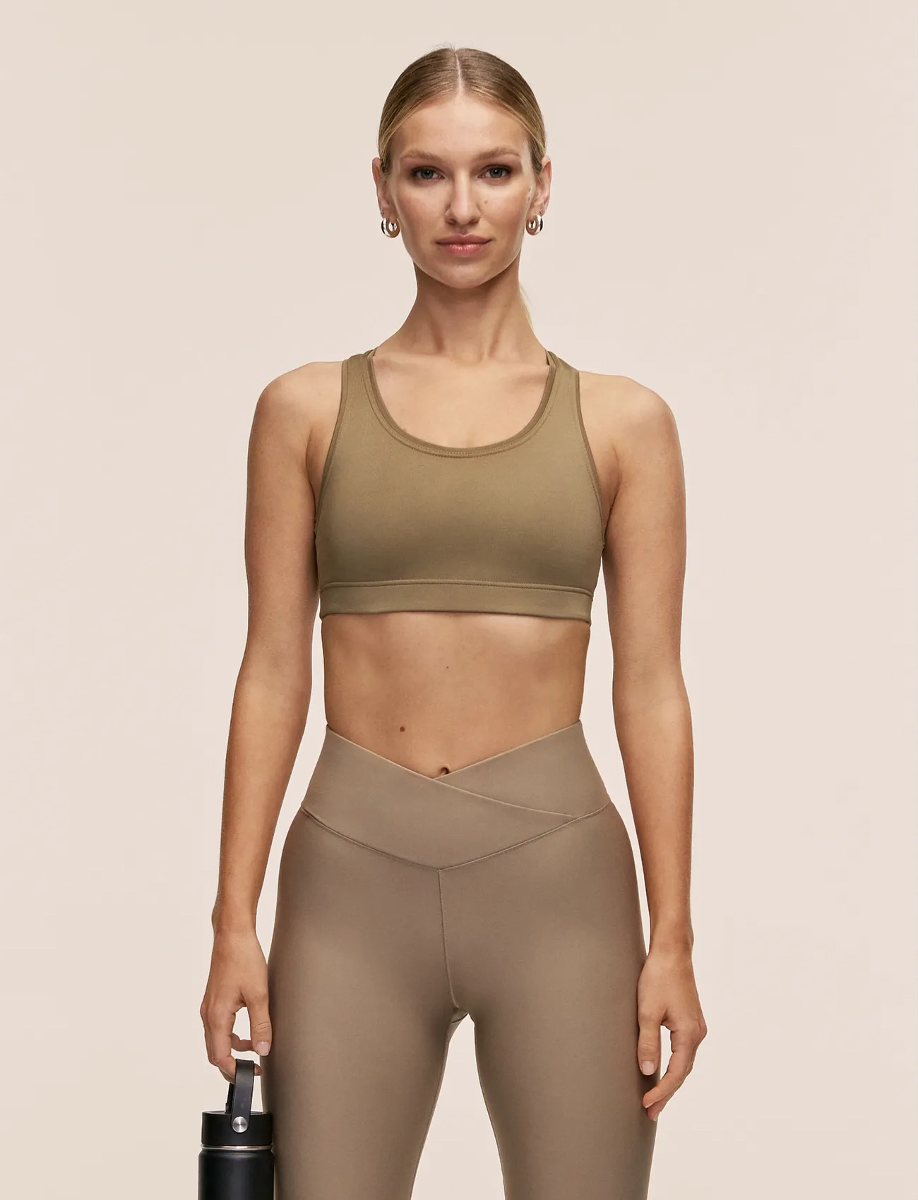 Casall Iconic Sports Bra, M/CD, Beige, Bh'Er Og Toppe > Sports-Bh'Er - Alle, Dame