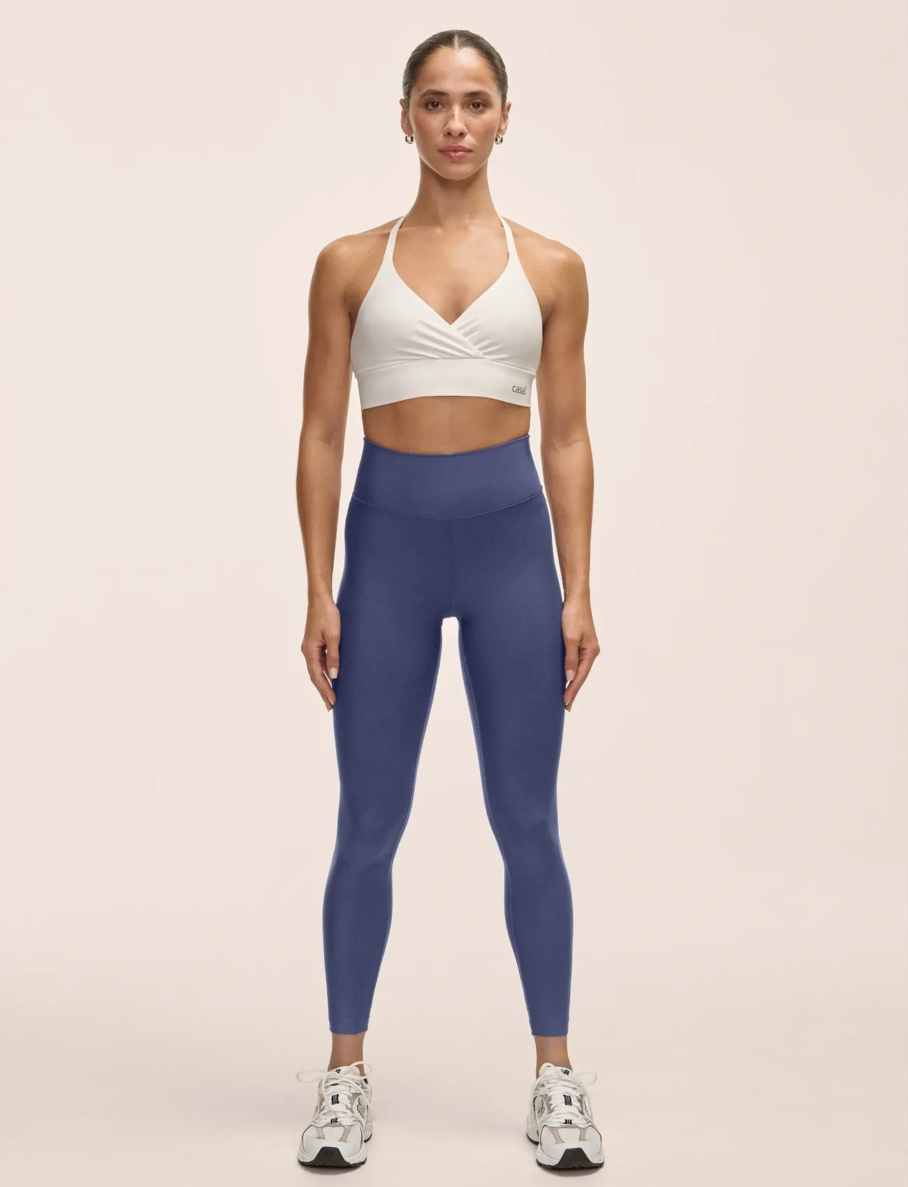 Casall Graphic High Waist Tights, 36, Blue, Sport > Løbetræningstights, Dame