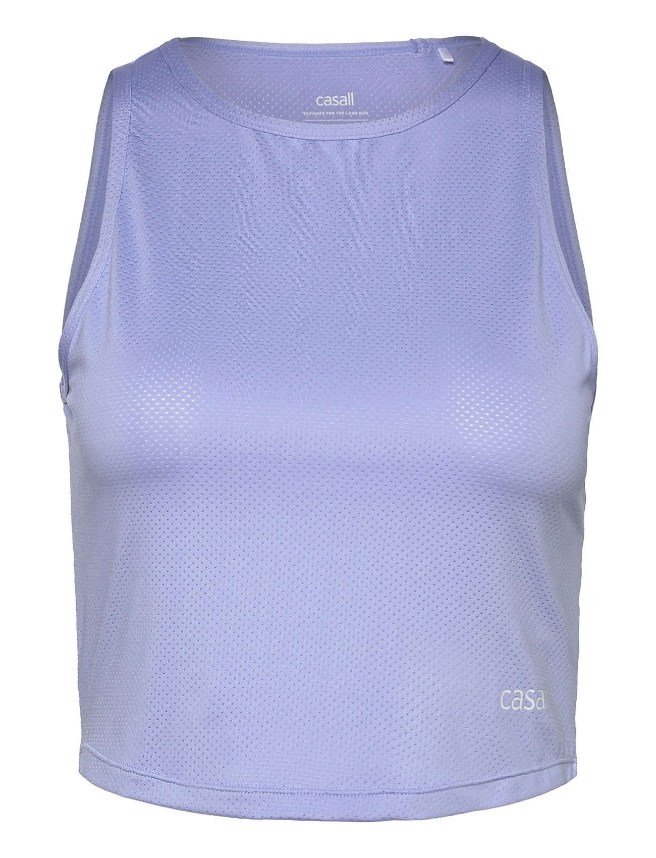 CASALL Laser Mesh Crop Oberteil Blau - S - Damen