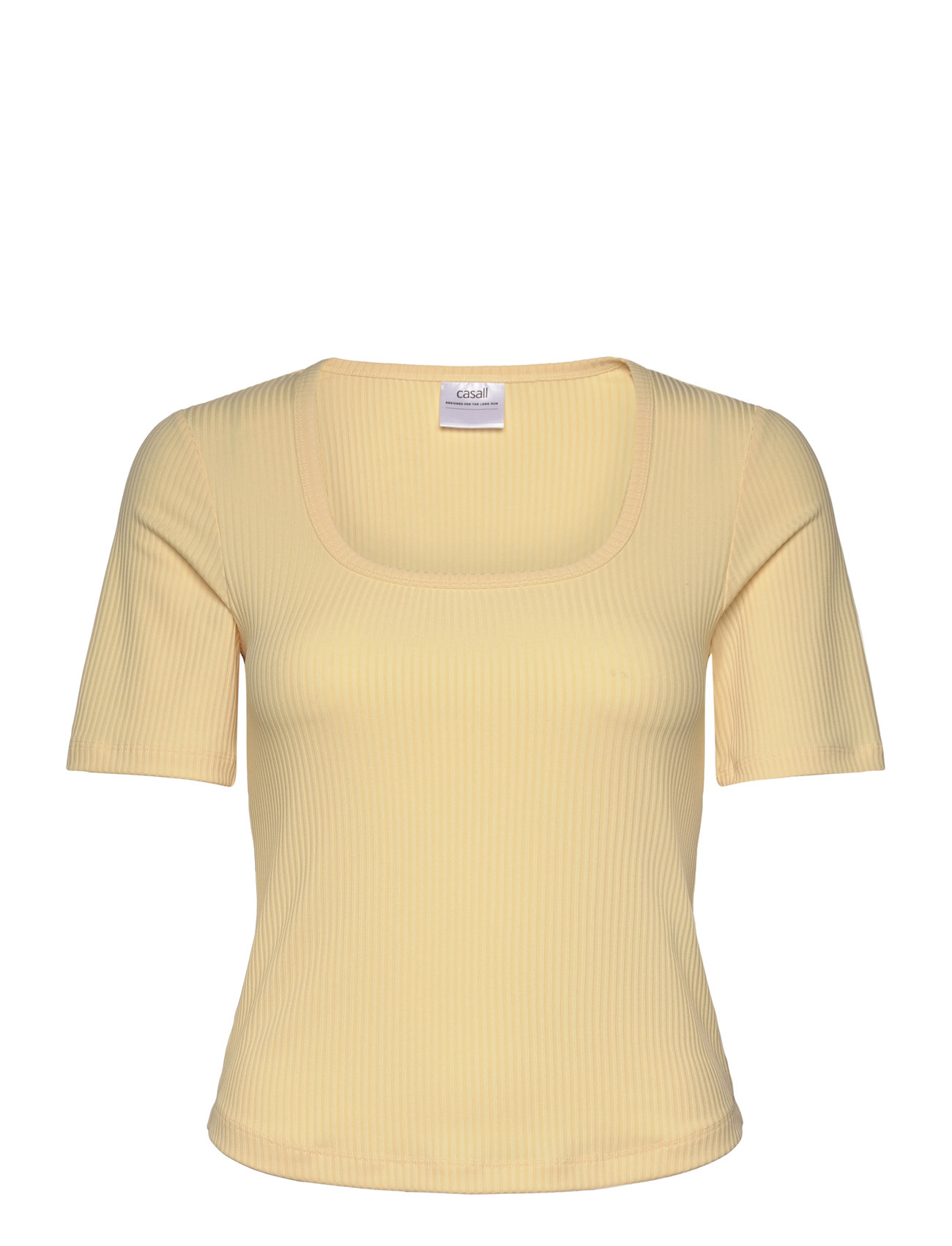 CASALL Scoop Rib Tee Gelb - 36 - Damen