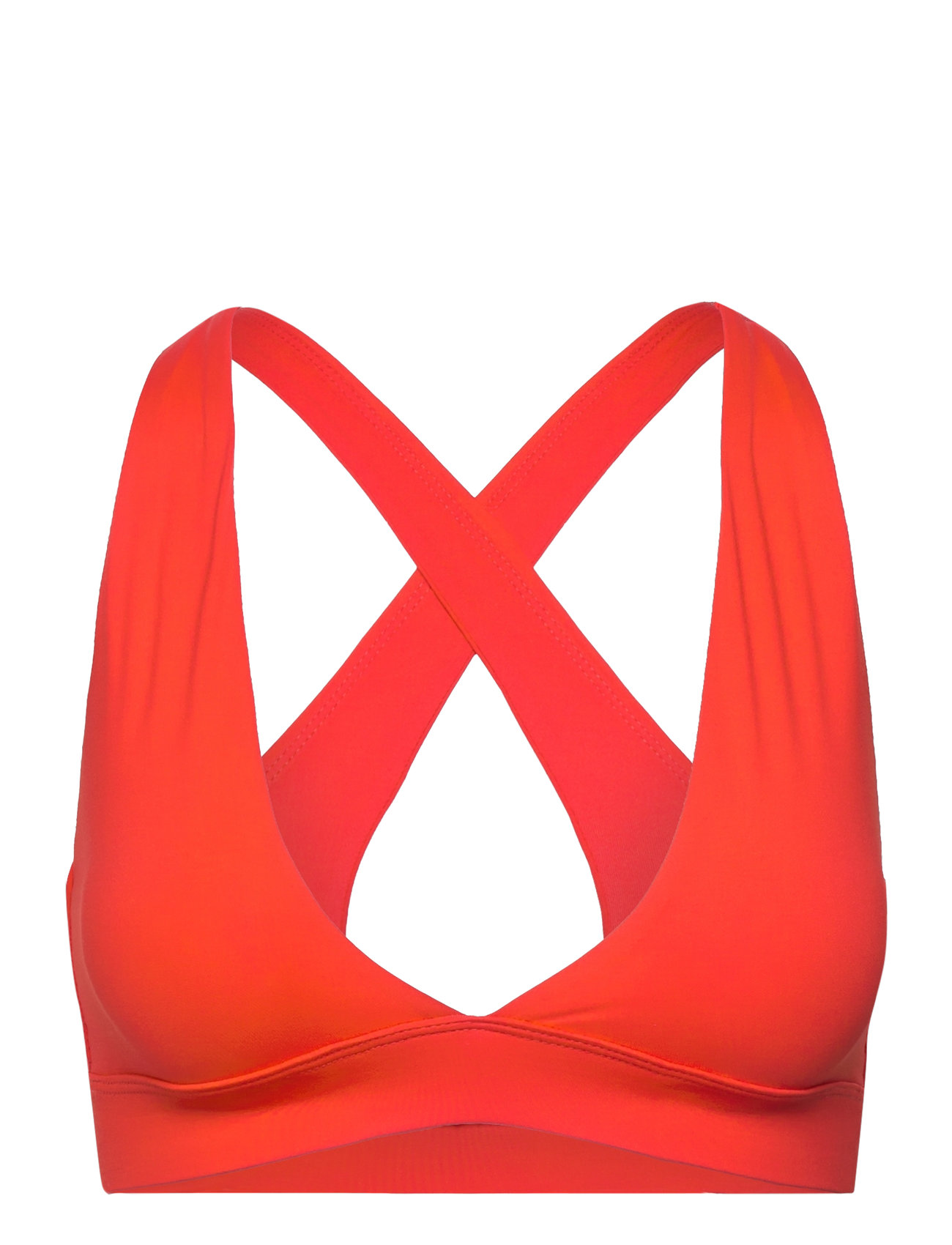 V-Neck Crossback Bikini Top Sport Bikinis Bikini Tops Bandeau Bikinitops Red Casall