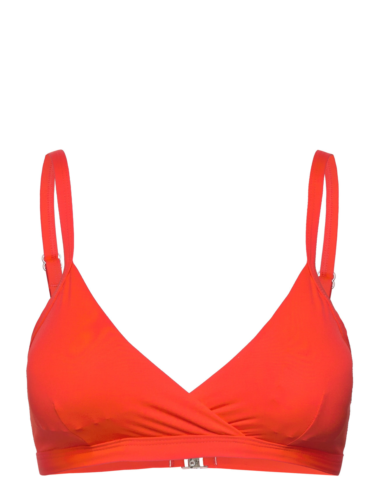 Overlap Bikini Top Sport Bikinis Bikini Tops Triangle Bikinitops Red Casall