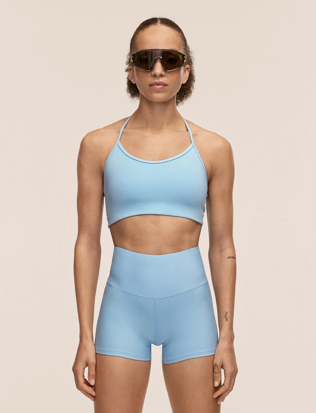 Casall Sleek Strappy Sports Bra, S, Blue, Sport Clothing > Sport Bras - All, Dame