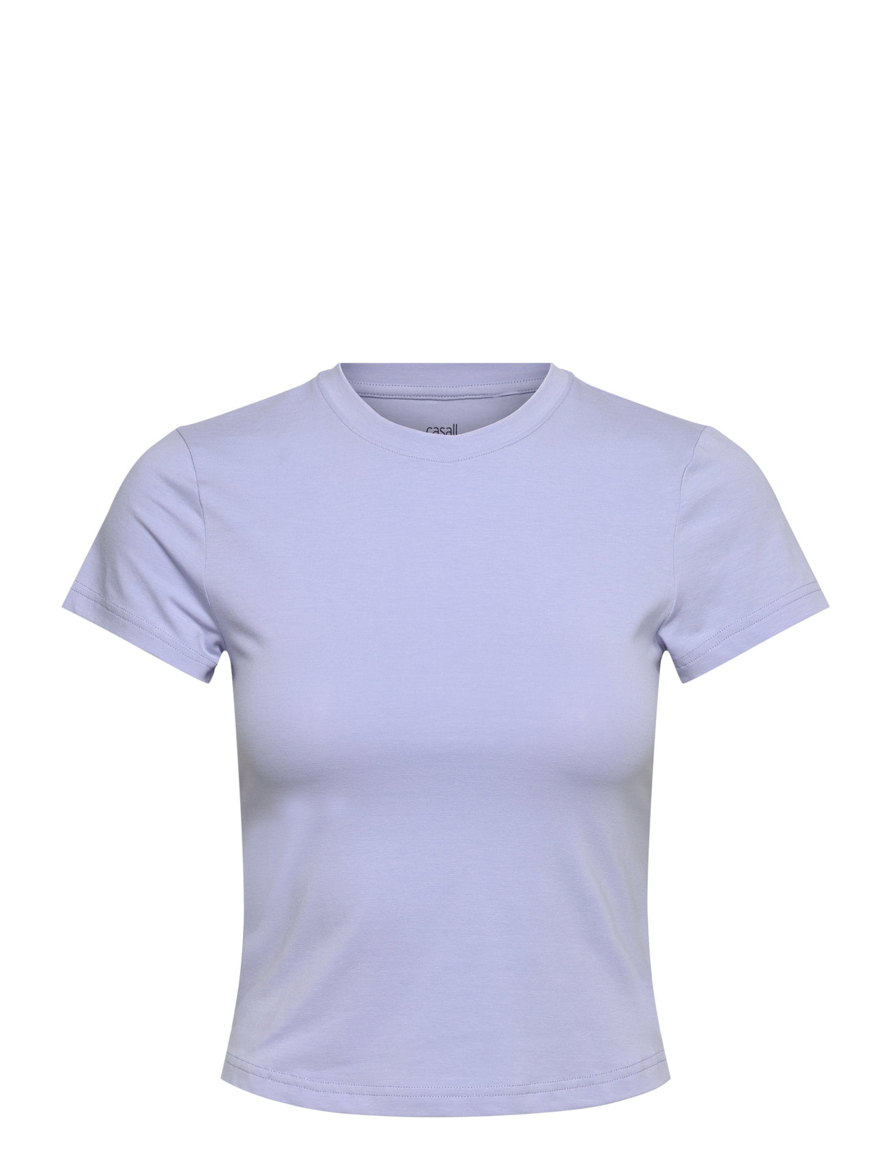 CASALL Baumwolle Blend Slim Tee Lila - S - Damen