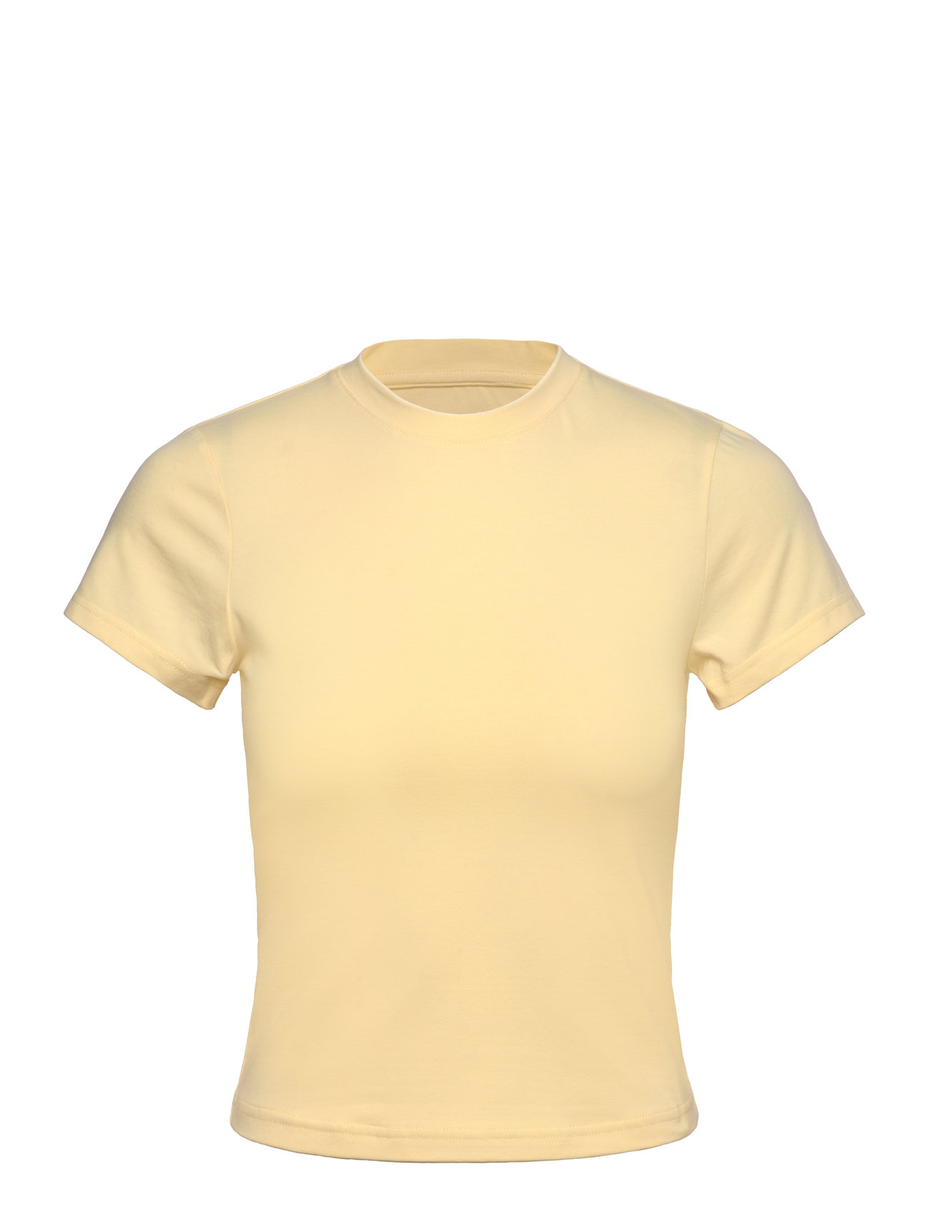 CASALL Baumwolle Blend Slim Tee Gelb - L - Damen