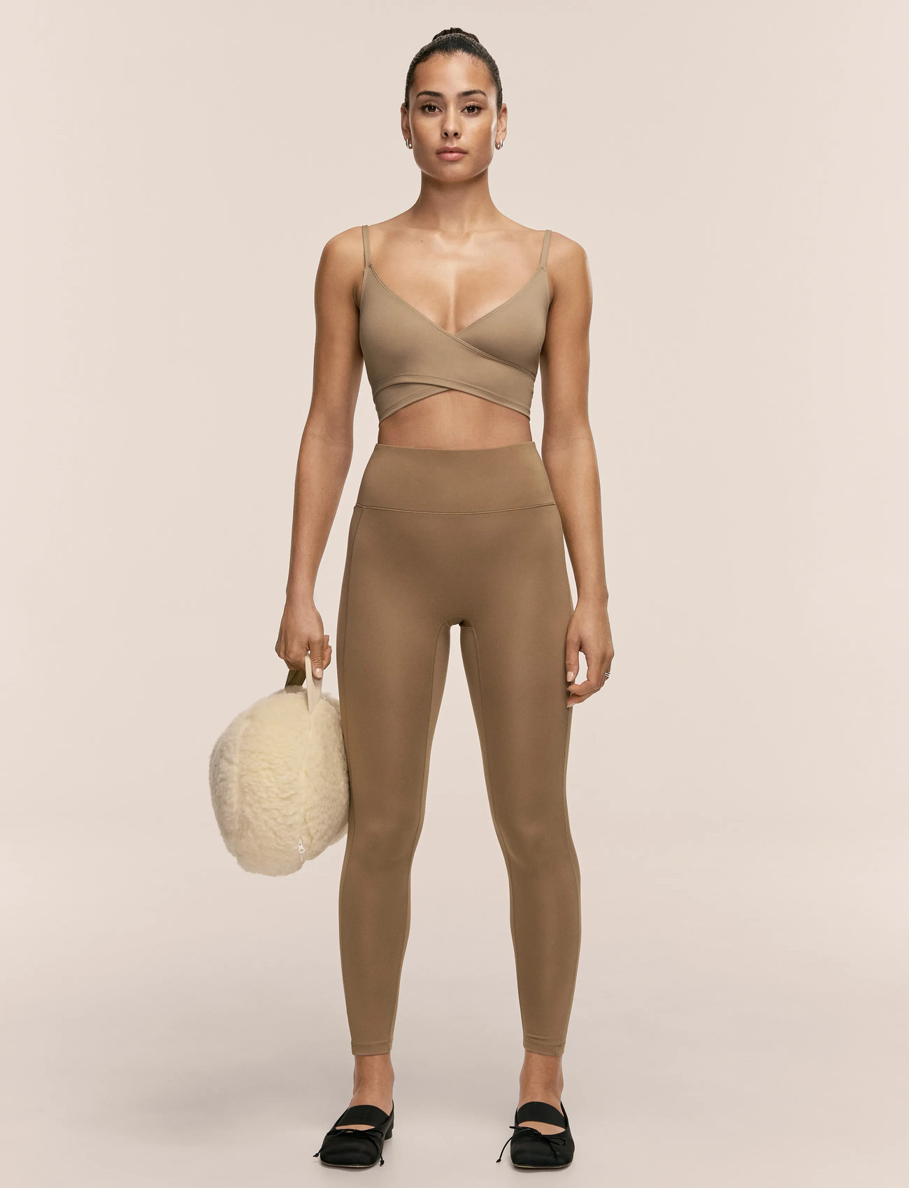 Casall Soft Touch High Waist Tights, XS, Beige, Sportsbukser > Sportstræningsbukser, Dame