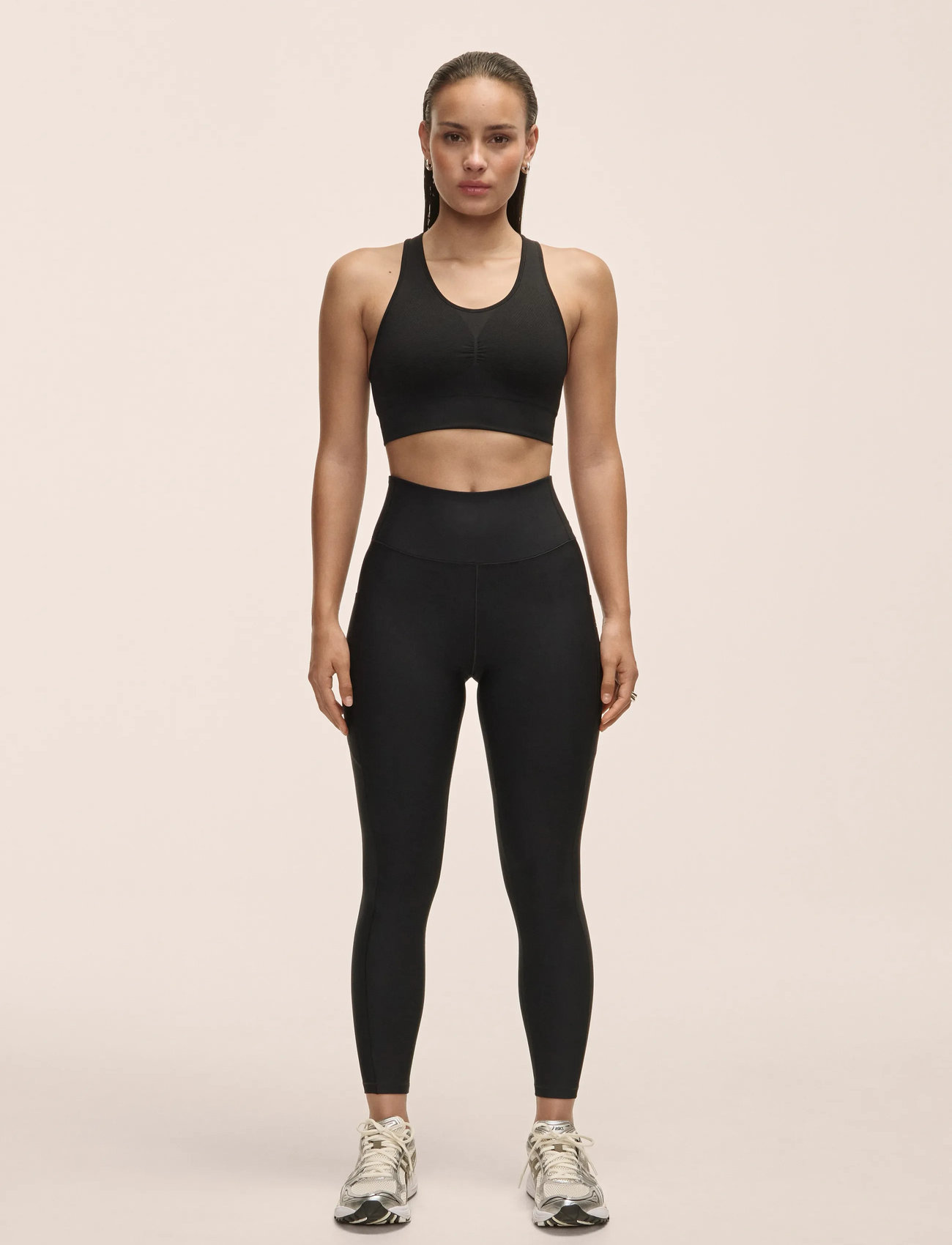Casall Pure Pocket High Waist Tights, XS, Black, Sportsbukser > Sportstræningsbukser, Dame