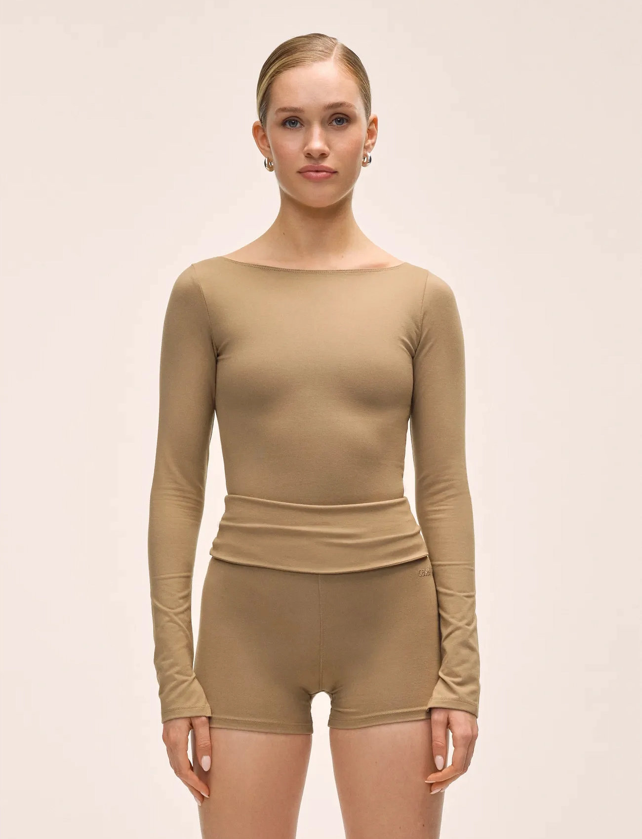 Casall Sublime Boatneck Long Sleeve, L, Brown, Sports Overdele & T-shirts > Sport Long Sleeve Overdele, Dame