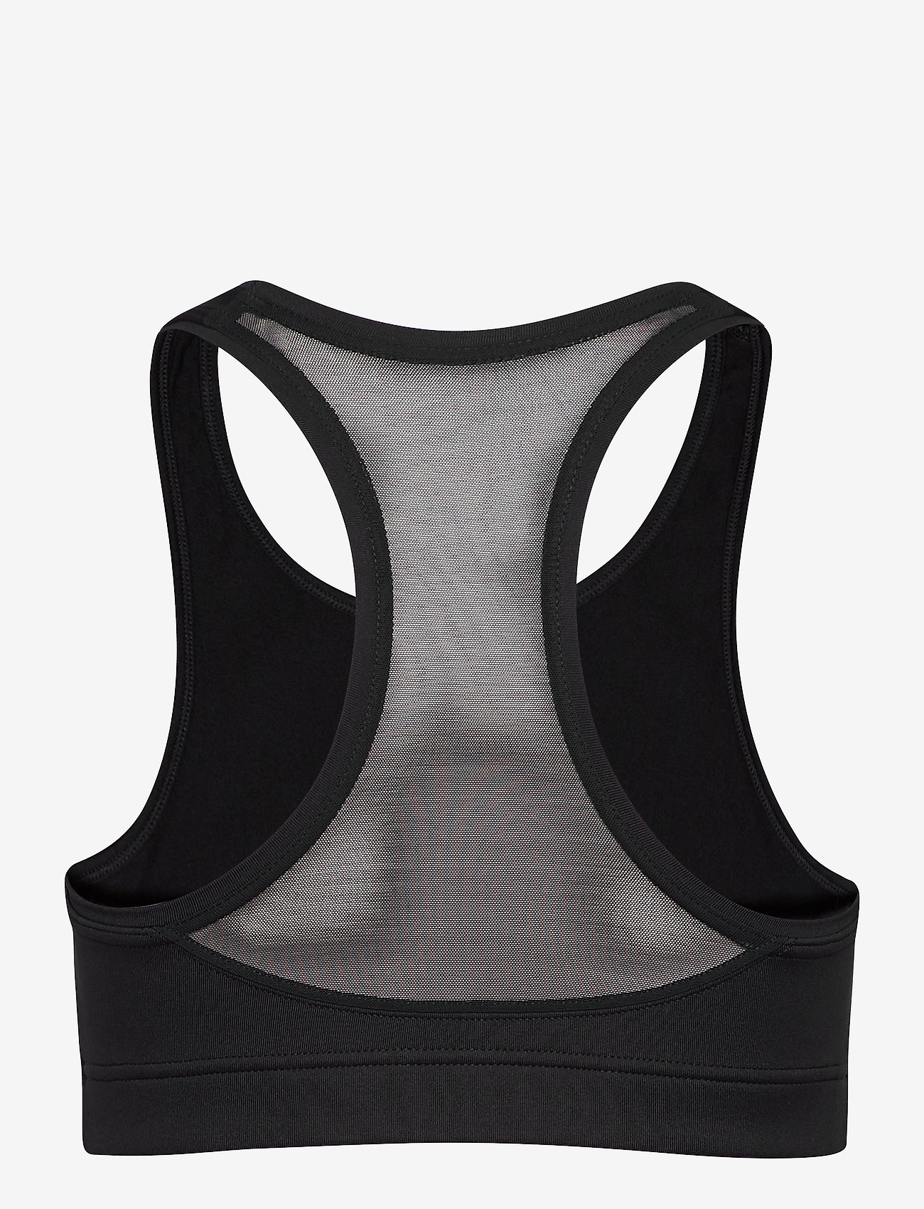 Casall - Iconic wool sports bra - high support - black logo - 1