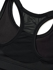Casall - Iconic wool sports bra - high support - black logo - 3