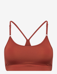 Strappy Sports Bra - BURNT SIENNA RED