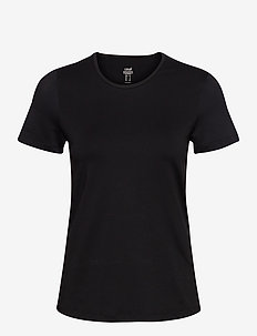 Essential Mesh Detail Tee - t-shirts - black