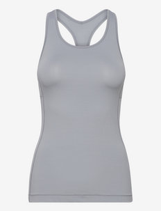 Essential Racerback with Mesh Insert - tank tops - grey blue