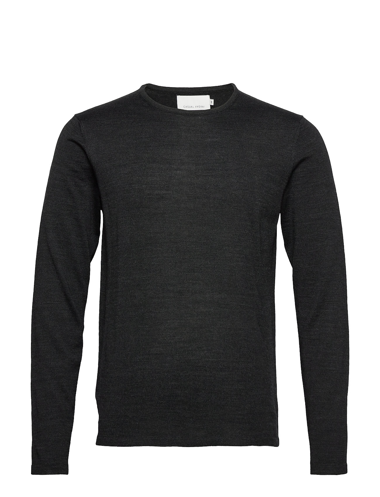 Cfkent Merino Crew Neck Knit Black Casual Friday 95161