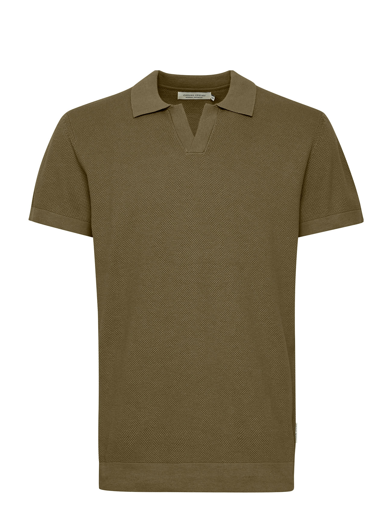 Cfmateo Ss Structured Polo Knit Green Casual Friday