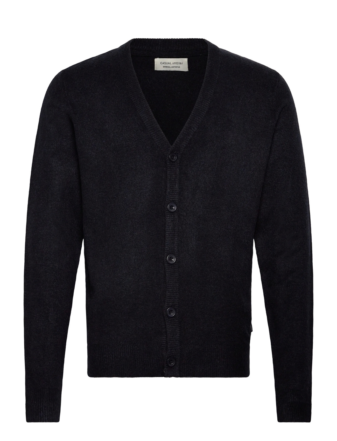 Casual Friday Cfheine Cardigan Knit, L, Navy, Strik > Cardigans, Herre