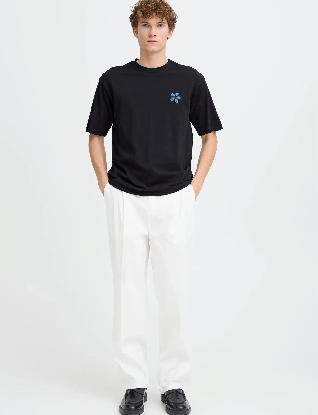 Casual Friday Cfarlan Relaxed T-Shirt, S, Black, T-Shirts > Kortærmede, Herre