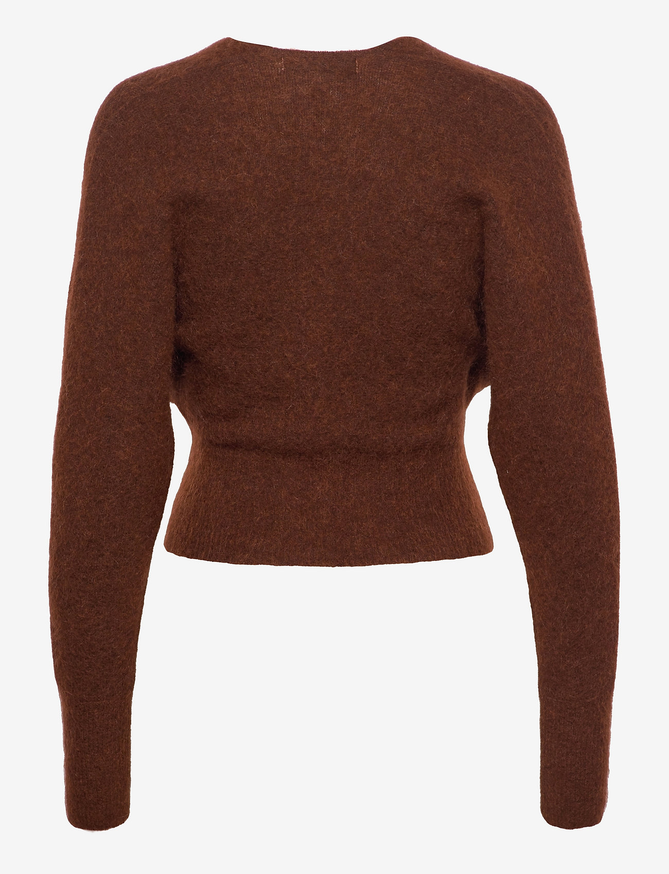 Cathrine Hammel - Soft loose wrap sweater - pulls - terracotta - 1