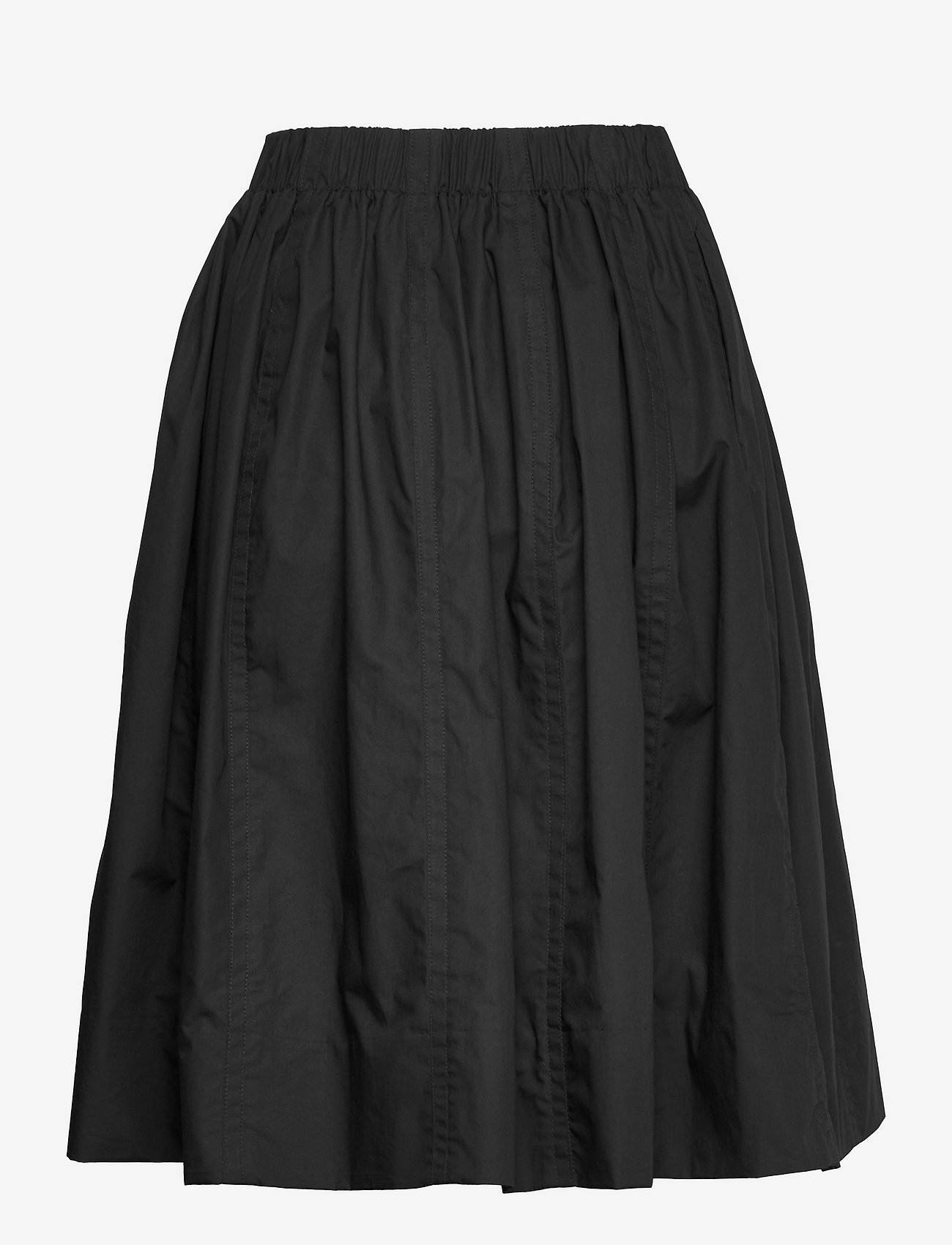 Cathrine Hammel - Poplin tulip skirt - jupes midi - black - 1