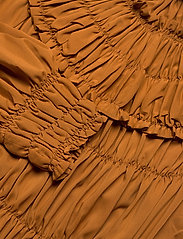 Cathrine Hammel - Gathered midi dress - robes d'été - rust - 2