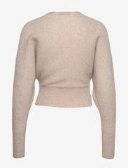 Cathrine Hammel - Soft loose wrap sweater - pulls - warm grey - 1