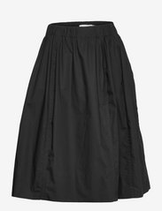 Poplin tulip skirt - BLACK