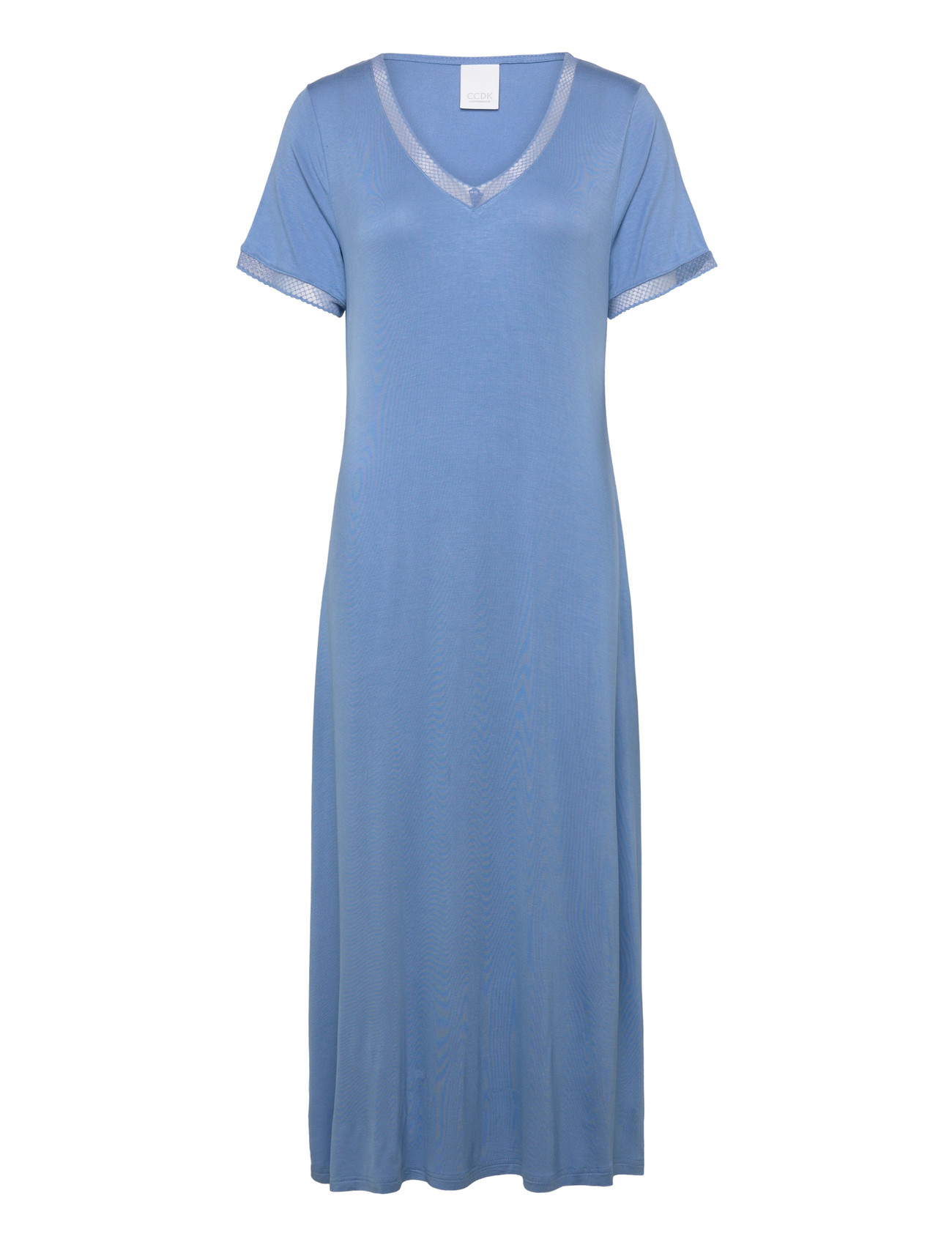 CCDK COPENHAGEN Jacqueline Shortsleeved Long Kleid Blau - XS - Damen