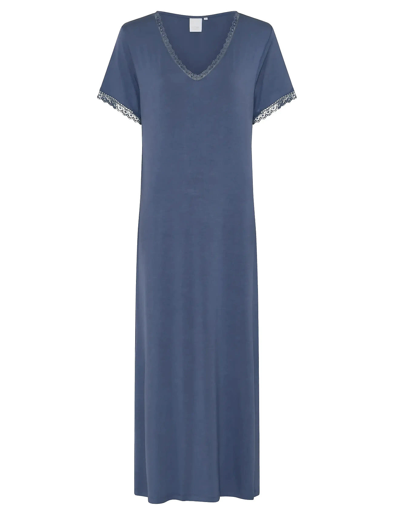 CCDK COPENHAGEN Jacqueline Shortsleeved Long Kleid Blau - S - Damen