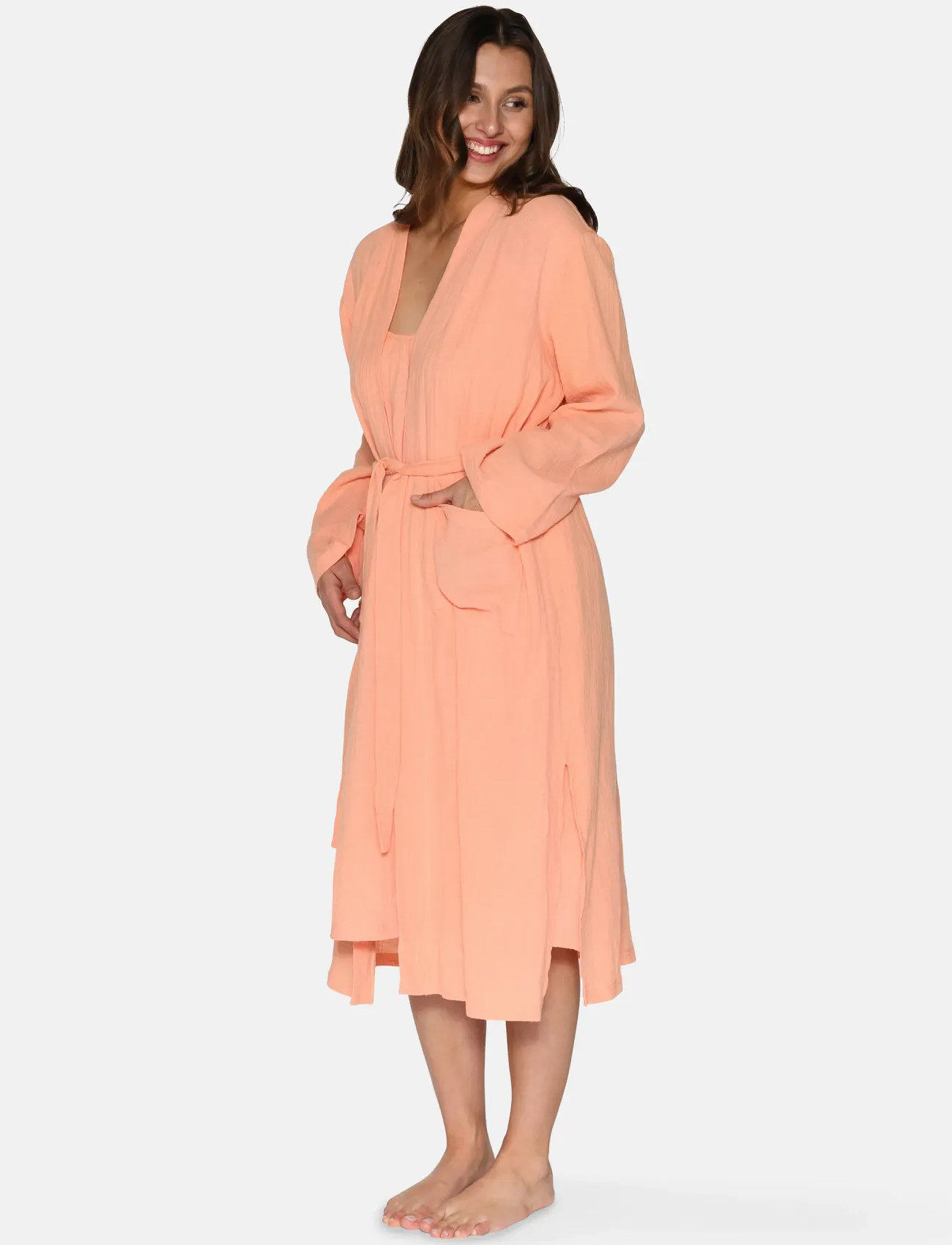 CCDK Copenhagen Nelly Kimono, XS, Coral, Undertøj > Kimonos, Dame