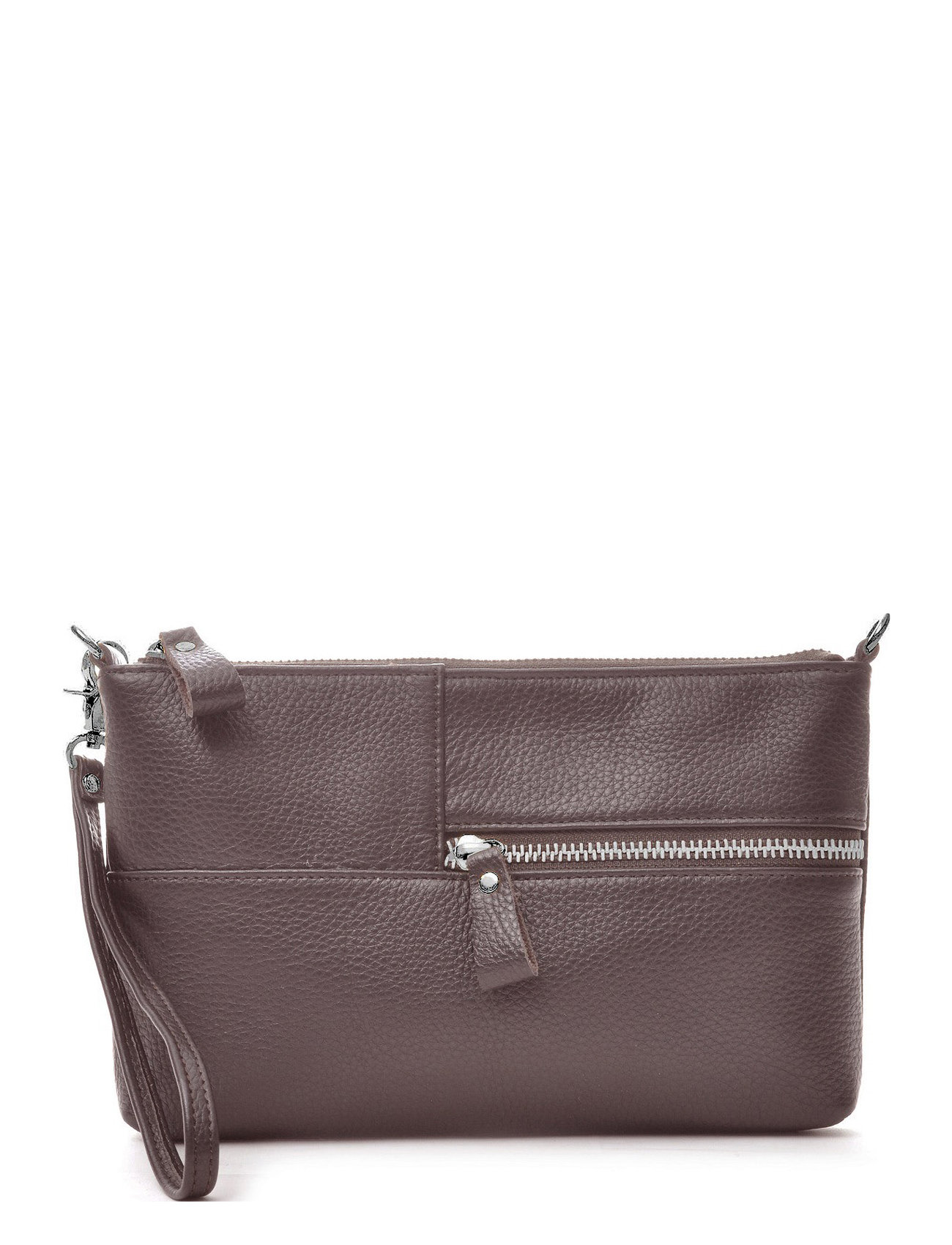 Envelope Bag Grained Leather Brown Ceannis