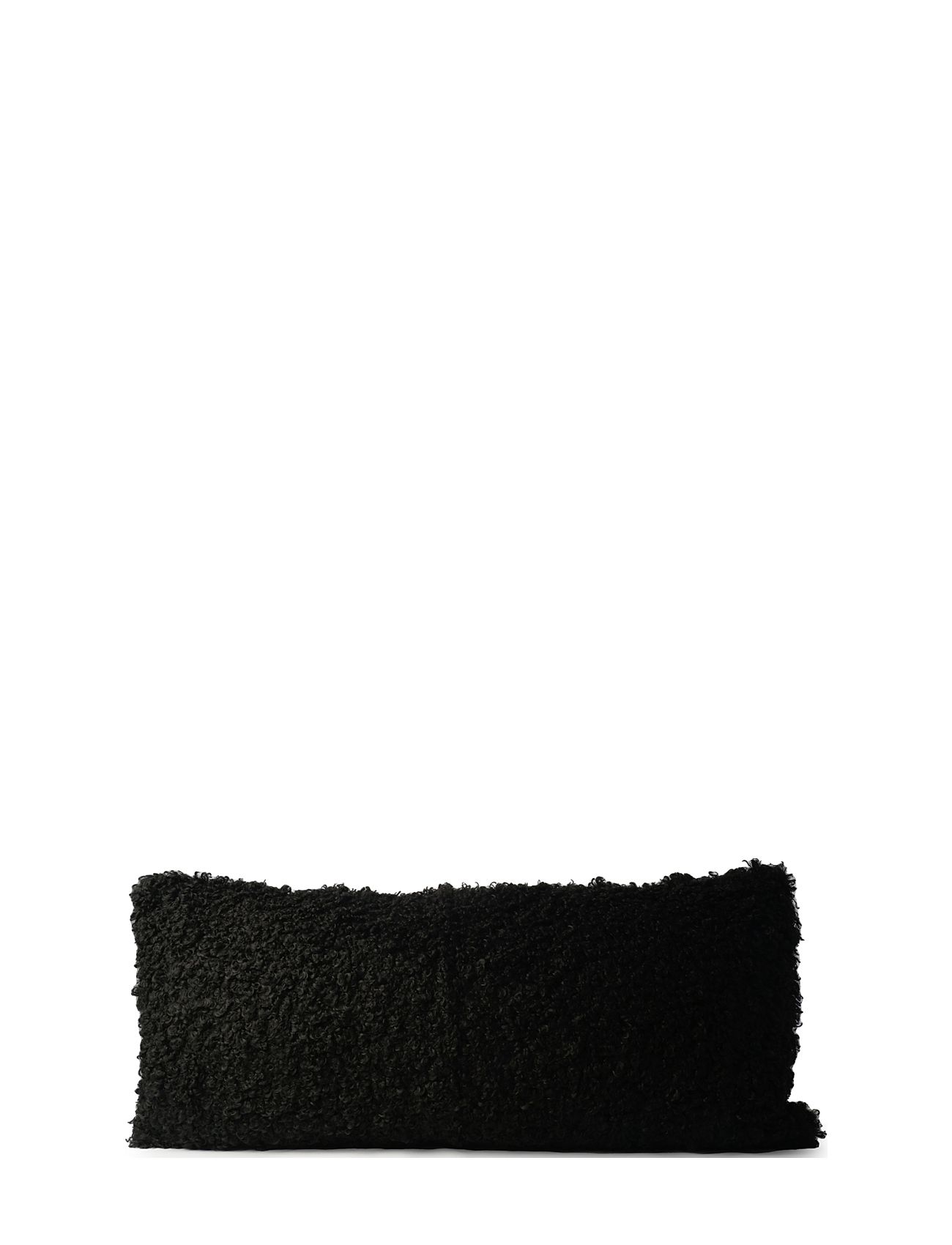 Curly Lamb Fake Fur 40X90Cm Home Textiles Cushions & Blankets Cushion Covers Black Ceannis