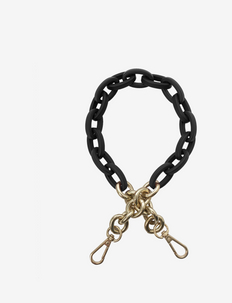 Resin Chain (Gold) - bag straps - black
