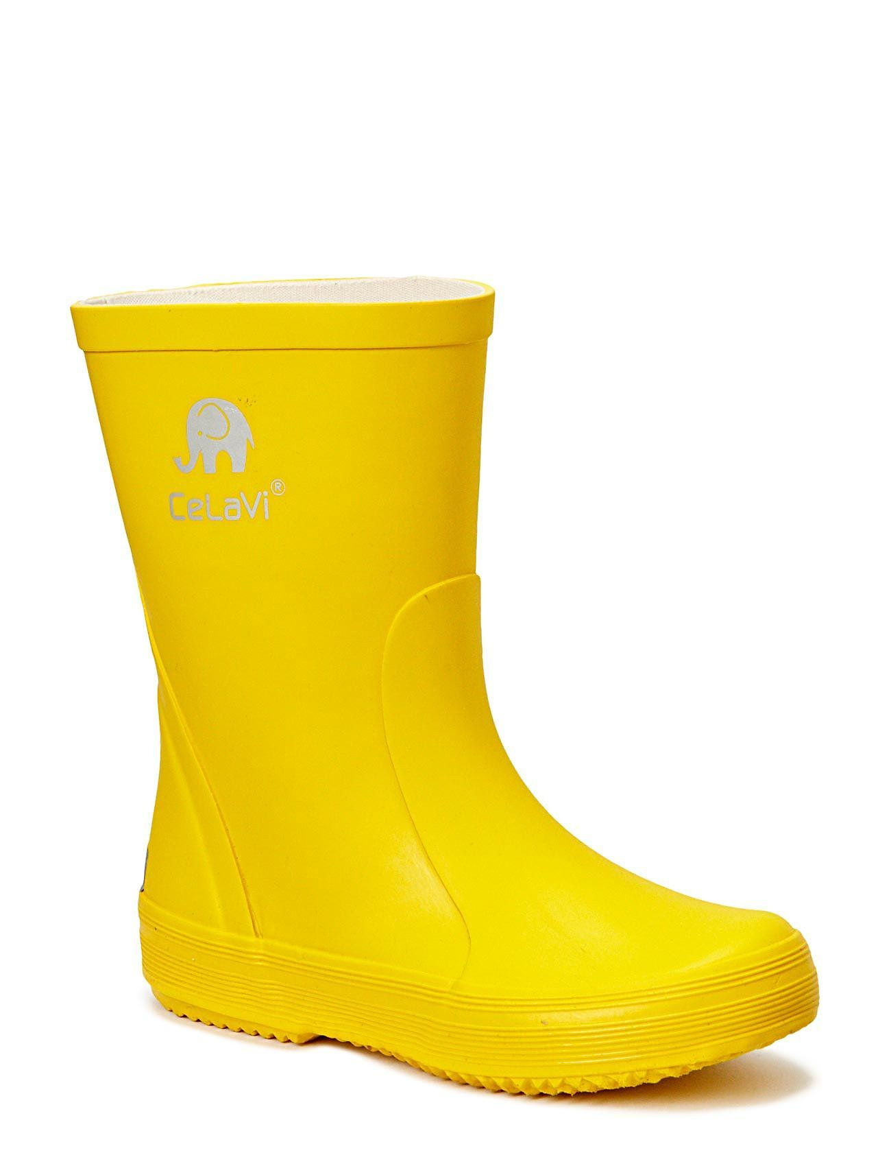 Basic Wellies -Solid Shoes Rubberboots Unlined Rubberboots Keltainen CeLaVi