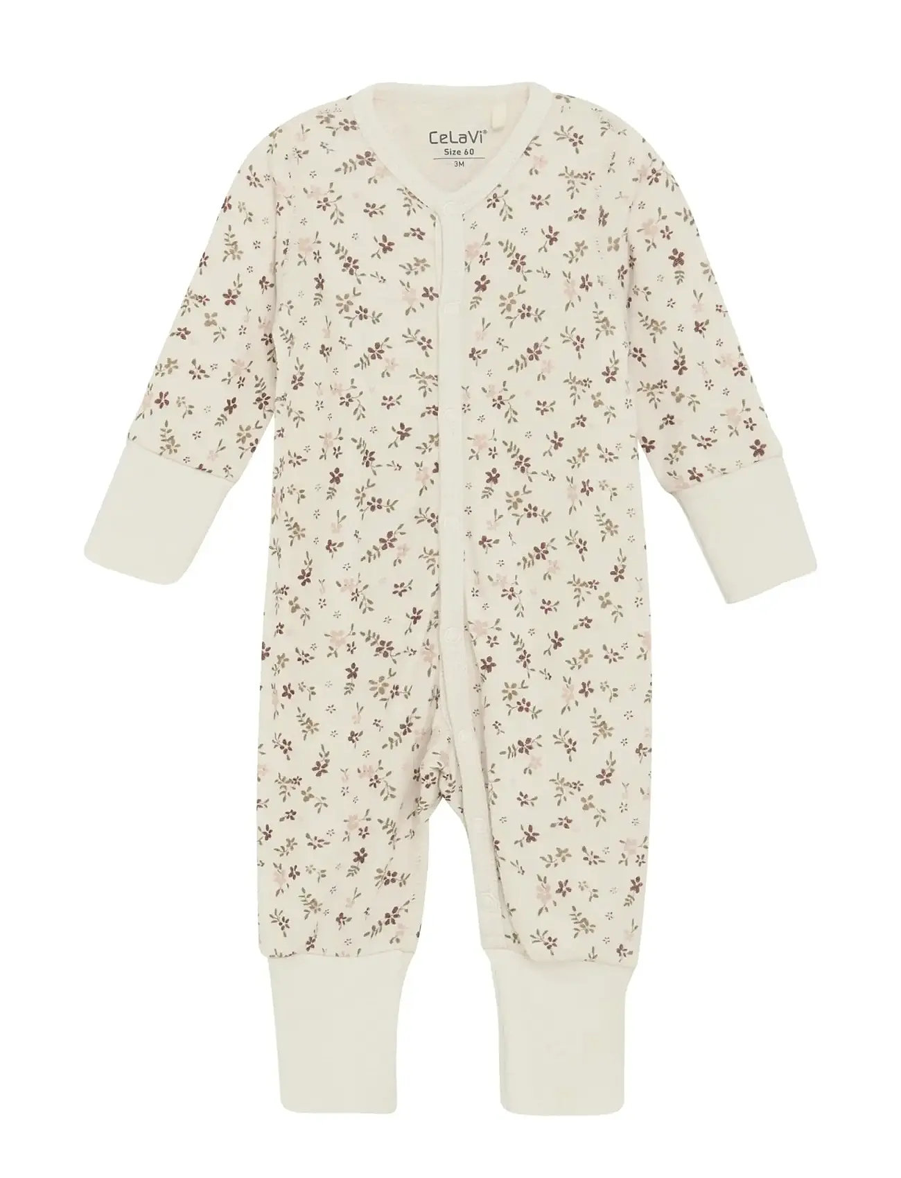 CeLaVi Jumpsuit Ls - Aop, 90, Cream > Jumpsuits, Børn