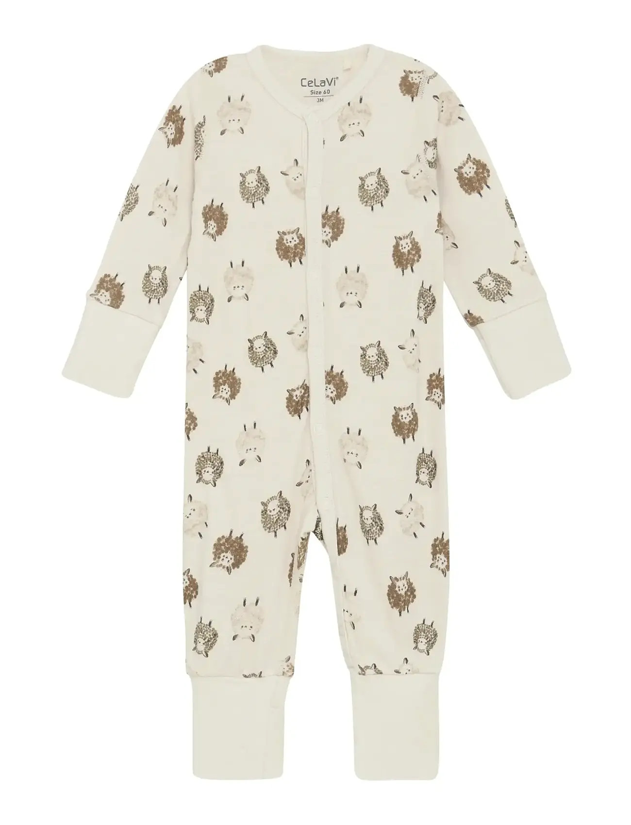 CeLaVi Jumpsuit Ls - Aop, 100, Cream > Jumpsuits, Børn