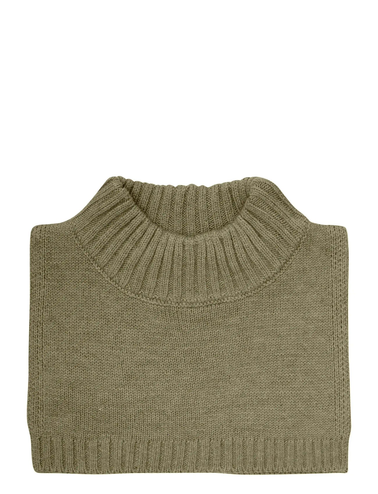 CELAVI Neck Warmer - Strick Khaki - 6 Y - Kinder