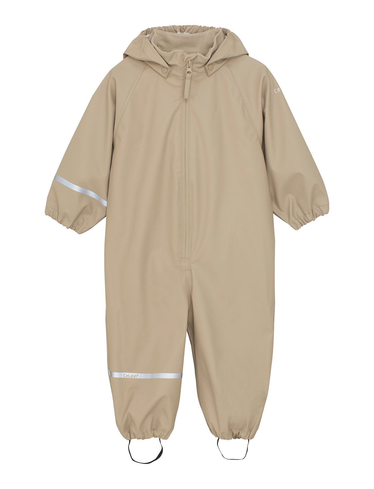 Basic Rainwear Suit -Pu Outerwear Coveralls Rainwear Coveralls Beige CeLaVi