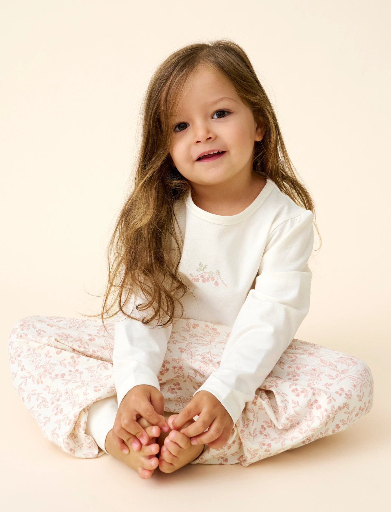CeLaVi Pyjamas W. Aop, 100, Cream, Pyjamas > Pyjamas-Sæt, Børn