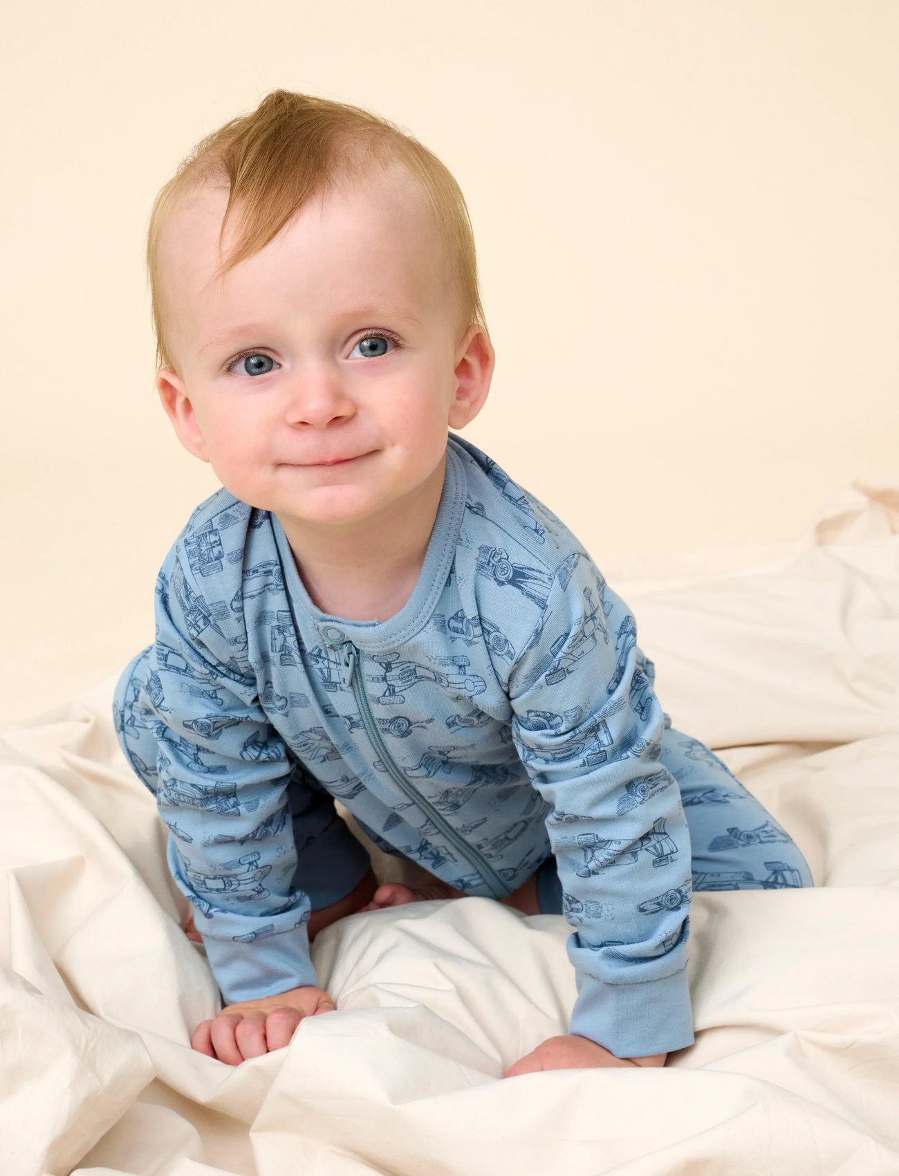 CeLaVi Nightsuit W. Aop, 50, Blue, Pyjamas > Pyjamas Onesie, Børn