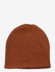 Beanie - Knitted - muts - amber brown