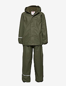 Rainwear -solid w.fleece - ARMY