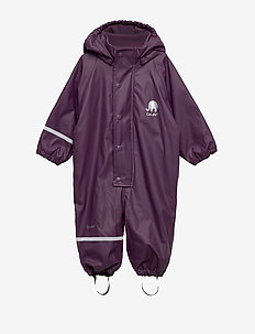 Rainwear suit -solid w.fleece - BLACKBERRY WINE